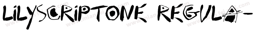 Lilyscriptone regula字体转换